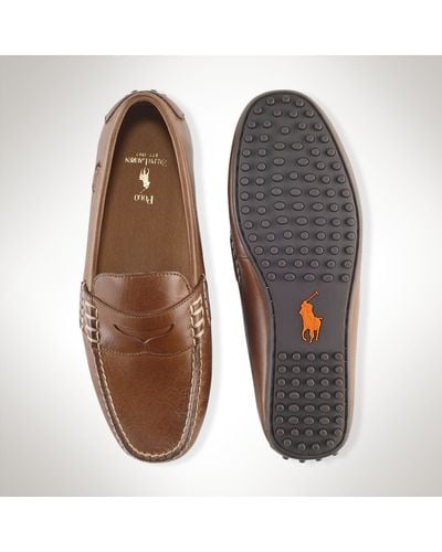 Polo Ralph Lauren Leather Wes Penny Loafer - Brown