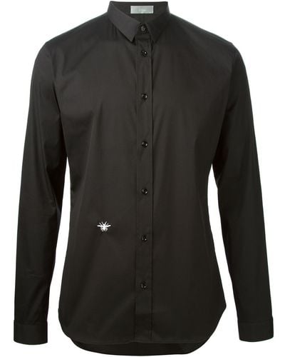 Dior Embroidered Bee Shirt - Black
