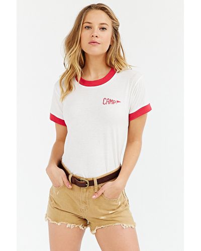 Camp Collection Staff Ringer Tee - Red