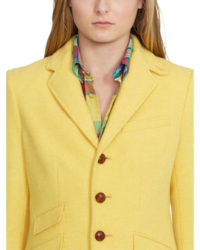 Polo Ralph Lauren Elbow-Patch Hacking Jacket - Yellow