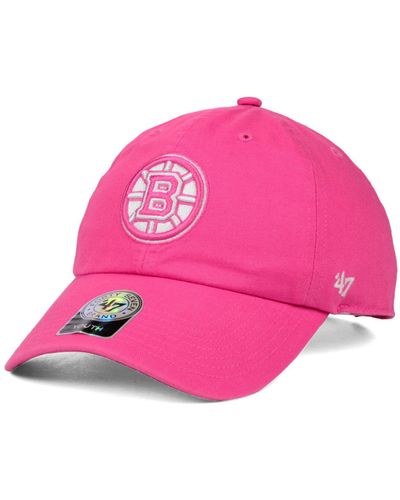 '47 Girls' Boston Bruins Clean Up Cap - Pink
