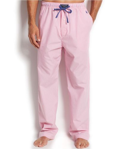 Polo Ralph Lauren Striped Pajama Pants - Pink