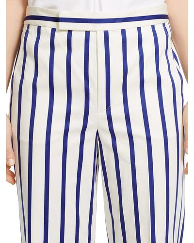 Polo Ralph Lauren Striped Wide-leg Pant - White