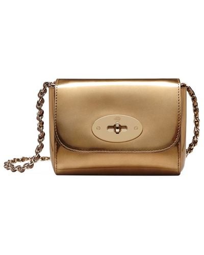 Mulberry Lily Mini Metallic Patent-leather Shoulder Bag