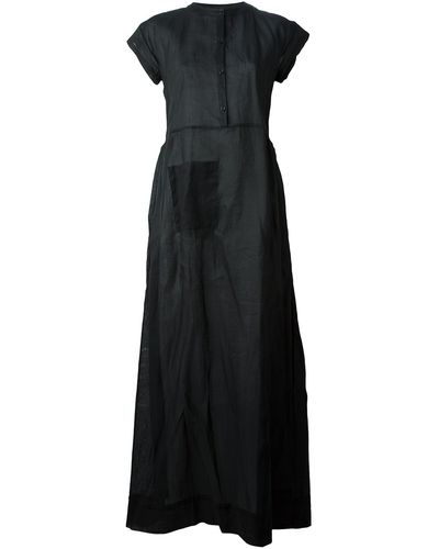 Yang Li Maxi Amish Dress - Black