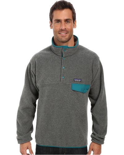 Patagonia Lightweight Synchilla® Snap-T® Fleece Pullover - Gray