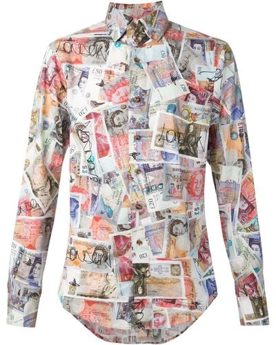 Vivienne Westwood Money Print Shirt - Multicolour