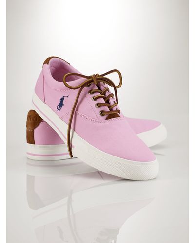 Polo Ralph Lauren Vaughn Preppy Chino Sneaker - Pink