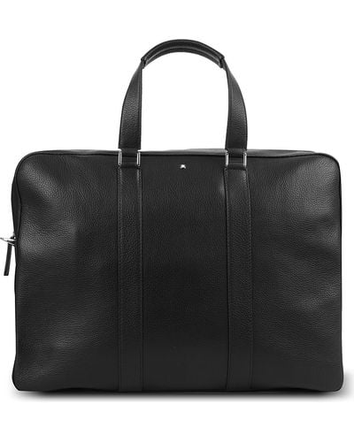 Montblanc Soft Grained Leather Business Bag - Black