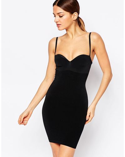 Wolford Strong Control Opaque Slip Dress - Black