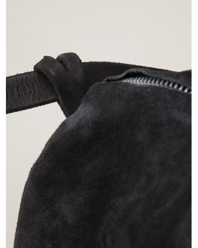 Boris Bidjan Saberi Textured Shoulder Bag - Black