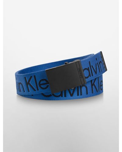 Calvin Klein Logo Belt - Blue