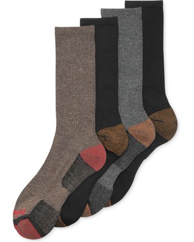 Timberland Men's Comfort Crew Socks 4-pack - Gray