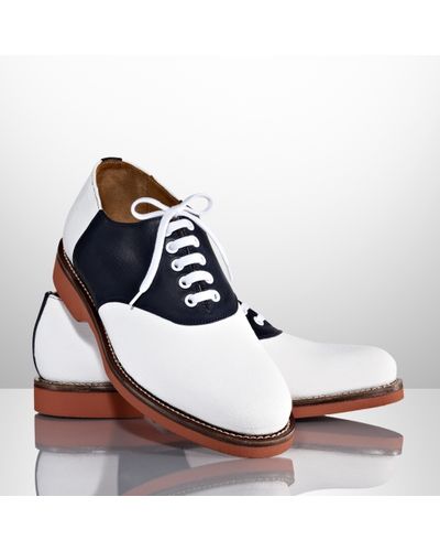 Ralph Lauren Henley Ii Saddle Shoe - White