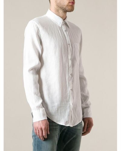 Armani Jeans Press Stud Fastening Shirt - White