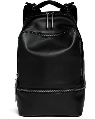 3.1 Phillip Lim '31 Hour' Zip Leather Backpack - Black