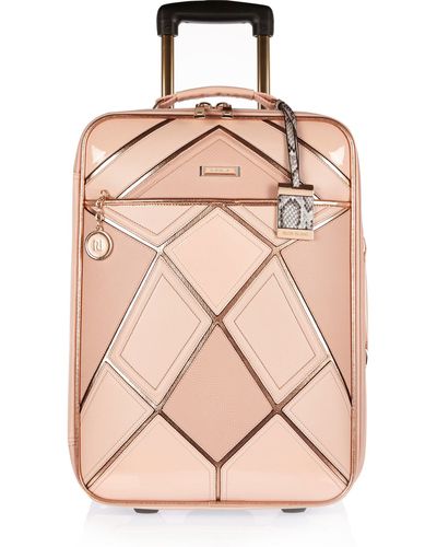 River Island Pink Patchwork Suitcase