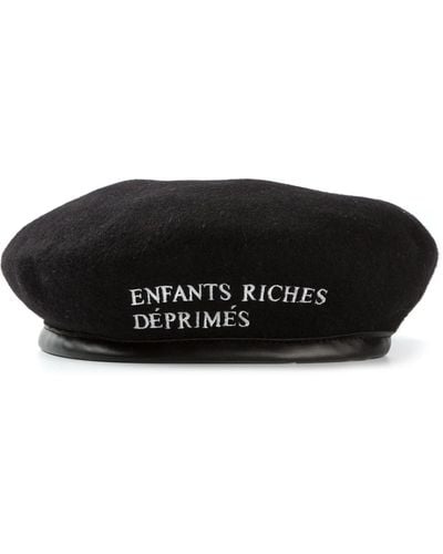 Enfants Riches Deprimes Logo Beret - Black