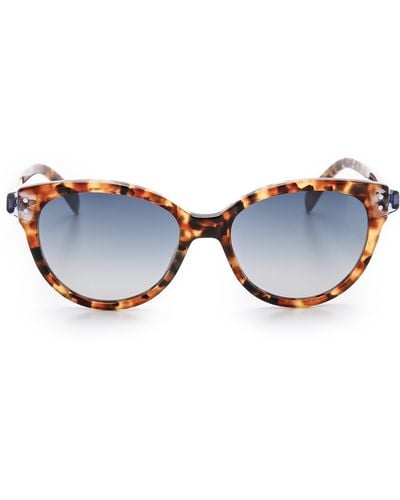 Marc By Marc Jacobs Cat Eye Sunglasses - Black Milky/grey Gradient - Blue