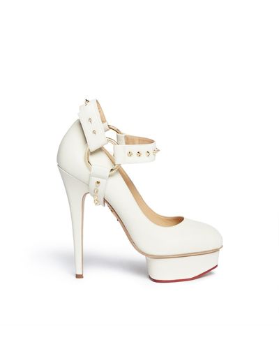 Charlotte Olympia 'mistress Dolly' Platform Pumps - White