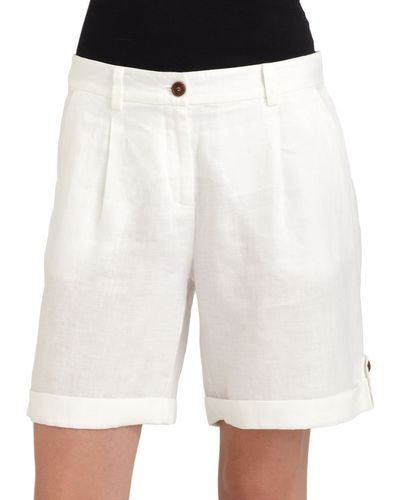 Eileen Fisher Linen City Shorts - White
