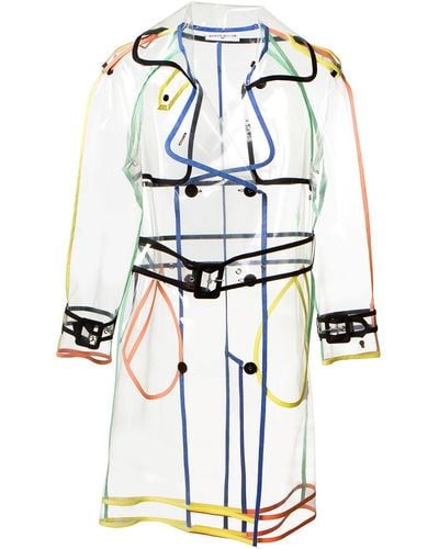 Wanda Nylon Transparent Trenchcoat - Multicolor