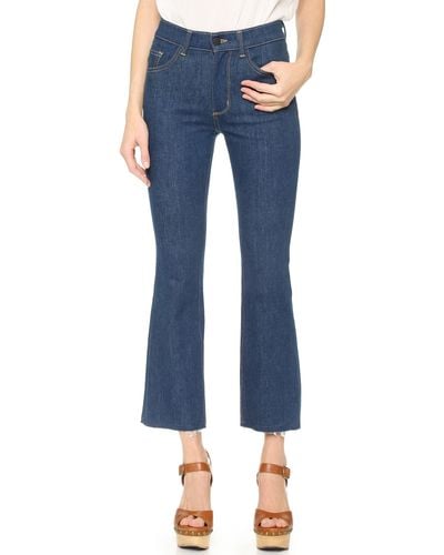Siwy Emmylou Crop Flare Jeans - Blue