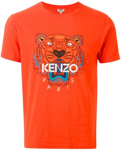 KENZO 'tiger' T-shirt - Orange