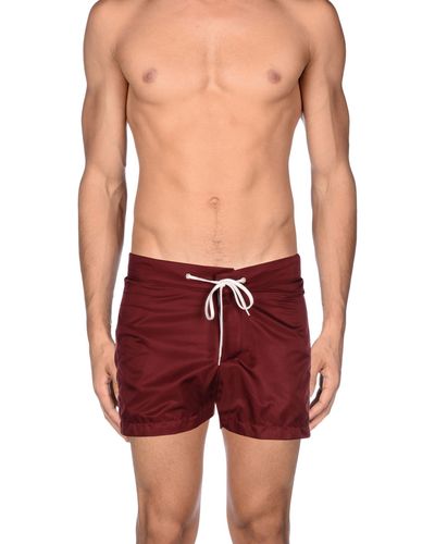 American Apparel Swimming Trunk - Red