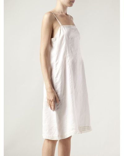 Dosa Chemise Slip Dress - White