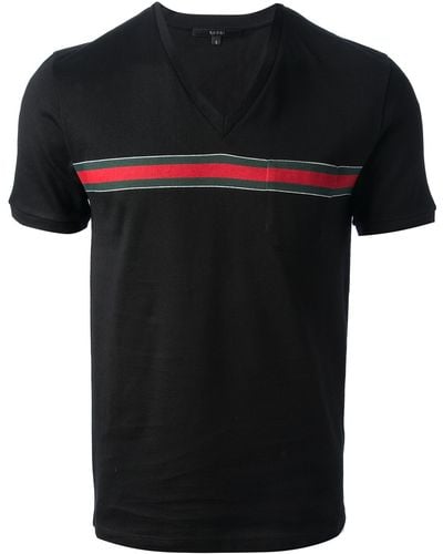 Gucci Vneck Tshirt - Black
