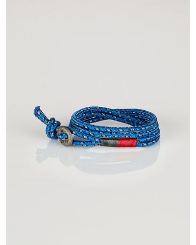 Polo Ralph Lauren Button Wrap Bracelet - Blue