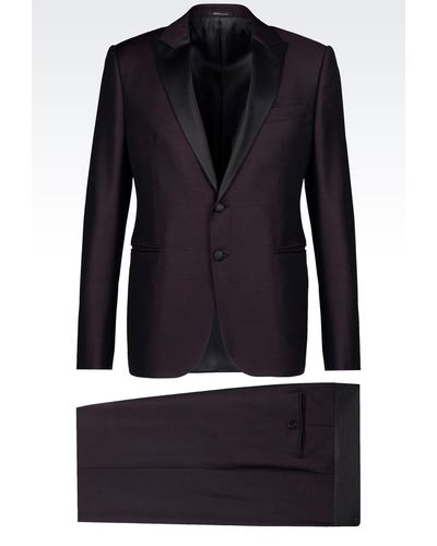 Armani Two Button Suit - Purple