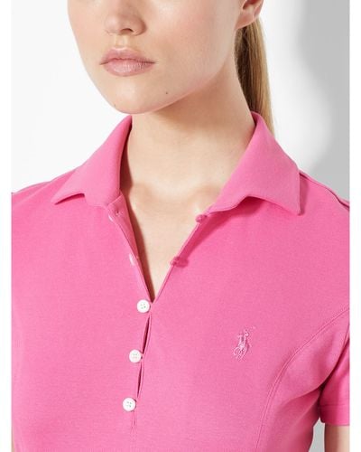 Ralph Lauren Golf Stretch-Cotton Polo Dress - Pink