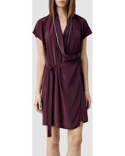AllSaints Adria Dress - Purple