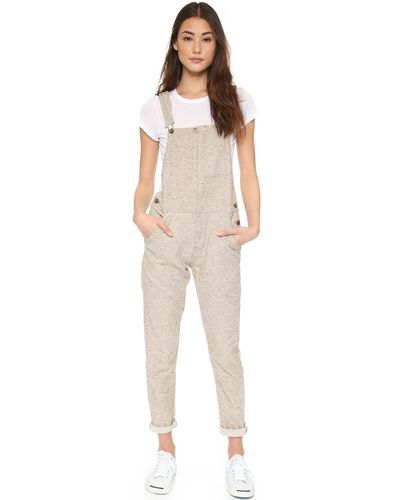 Current/Elliott The Foreman Overalls - Natural