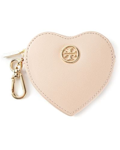 Tory Burch Heart Coin Case Key Fob - Pink