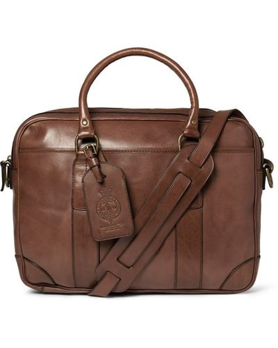 Polo Ralph Lauren Leather Briefcase - Brown