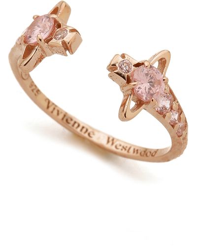 Vivienne Westwood Reina Ring - Pink Gold
