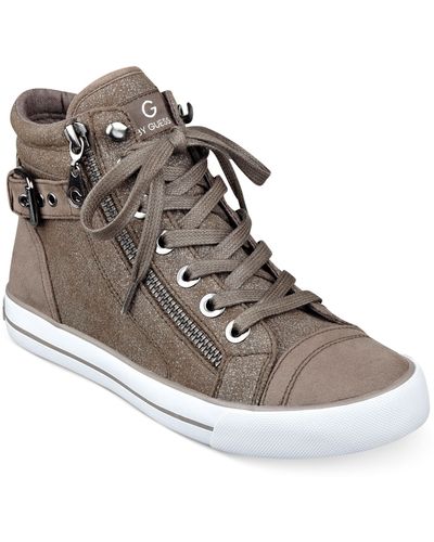 G by Guess Womens Olama High Top Sneakers - Gray