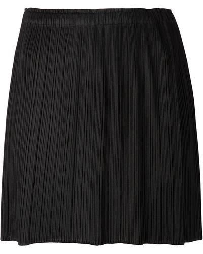 Pleats Please Issey Miyake Crepe Mini Skirt - Black