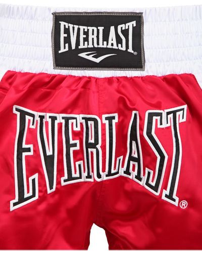 Everlast Satin Thai Boxing Shorts - Red