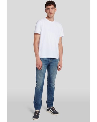 7 For All Mankind Slimmy Tapered Stretch Tek Continuity - Blue