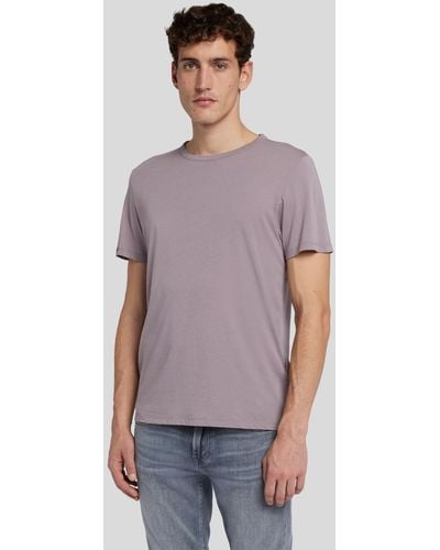 7 For All Mankind Featherweight Tee Cotton Mauve - Purple