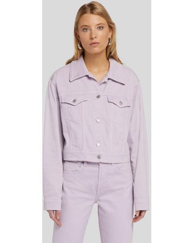 7 For All Mankind Nellie Jacket Colored Mankind Lavender - Purple