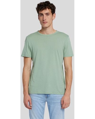 7 For All Mankind Featherweight Tee Cotton Celadon - Green