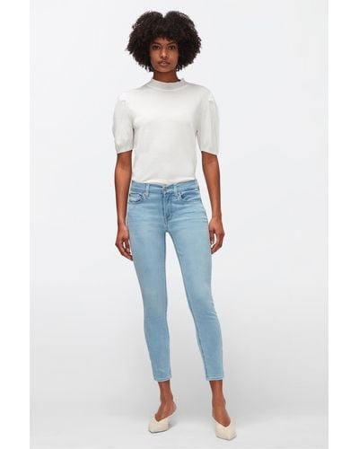 7 For All Mankind The Ankle Skinny B(air) Eco Mirage - Blue