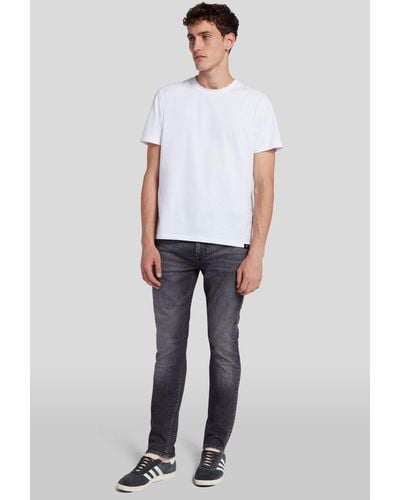 7 For All Mankind Paxtyn Stretch Tek Cycle - White