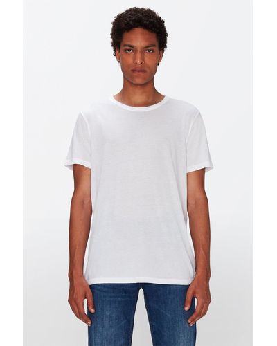 7 For All Mankind Featherweight Tee Cotton White
