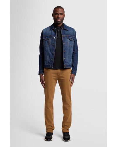 7 For All Mankind Slimmy Chino Tap. Luxe Performance Sateen Rope - Blue